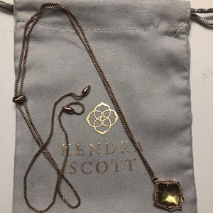 Kendra Scott Kacey rose gold necklace adjustable